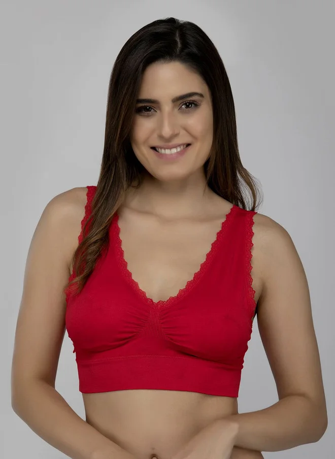 PRIZO PRIZO Women Full Coverage Lightly Padded Non-Wired Bralette Bra